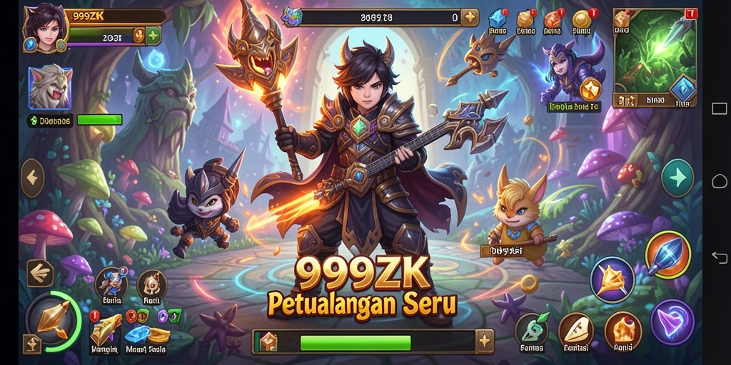 Screenshot gameplay 999ZK yang menampilkan petualangan seru.