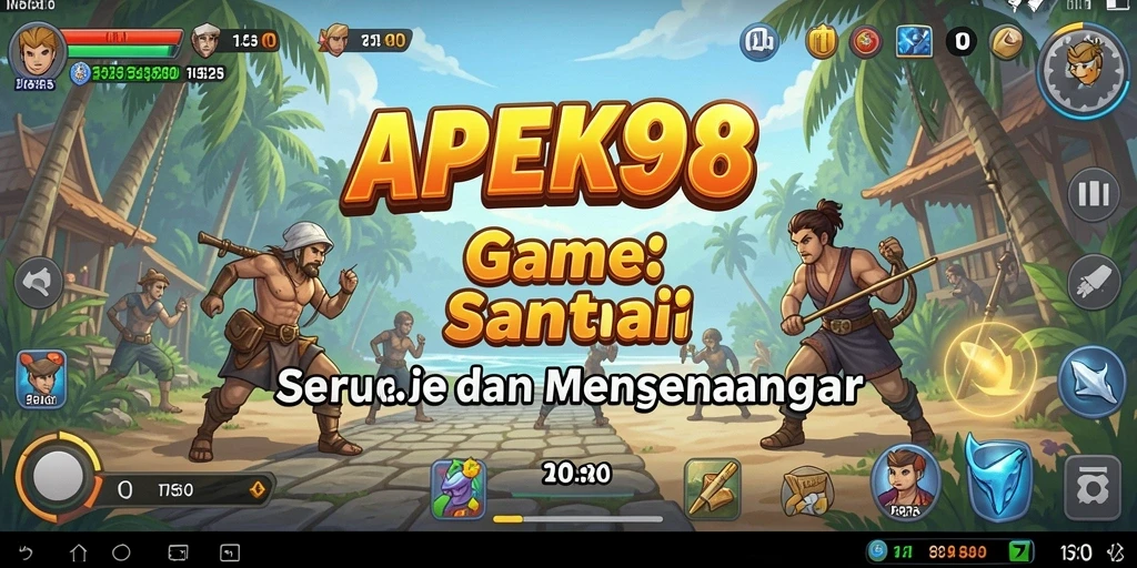 Tampilan gameplay APEK88 yang ceria dan menghibur.