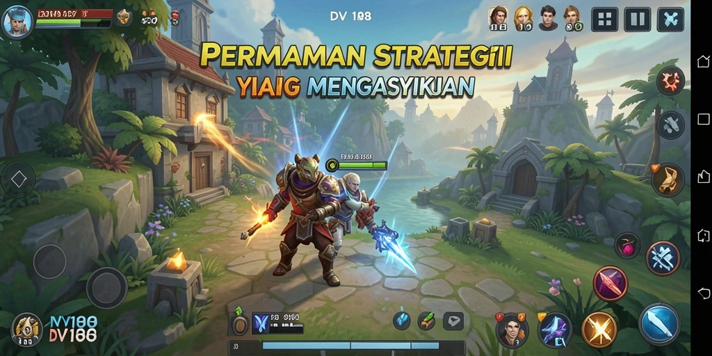Tampilan strategi dan pertempuran epik dalam DV188.