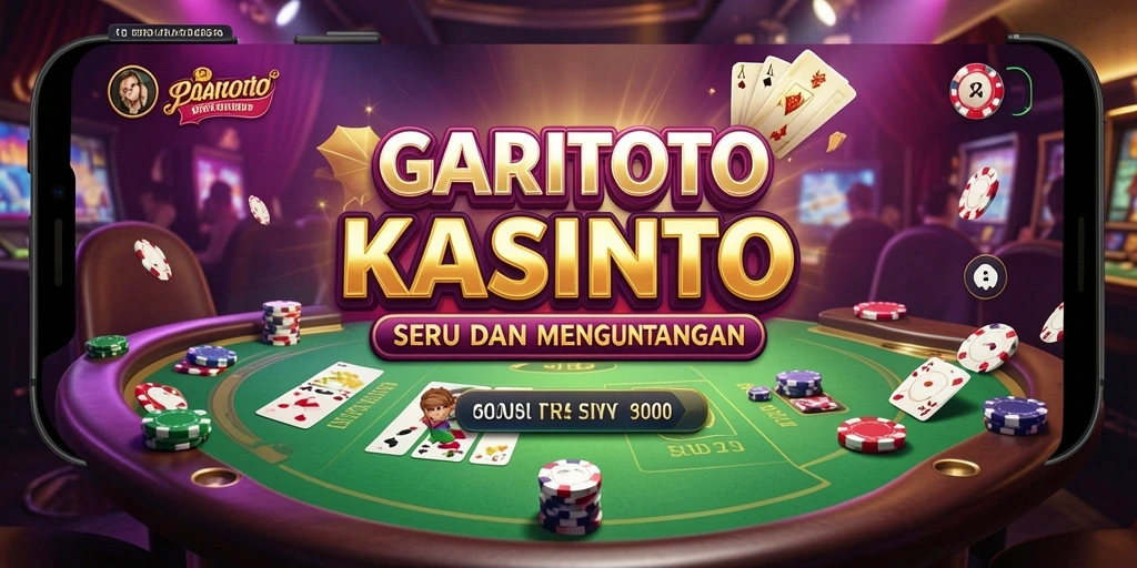 Screenshot GARITOTO menunjukkan gameplay Kasino yang mendebarkan dan grafik yang menawan.