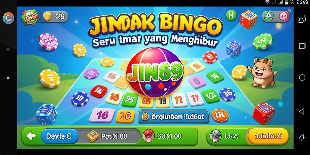 Tampilan menarik dari gameplay Bingo JIN69 yang seru.