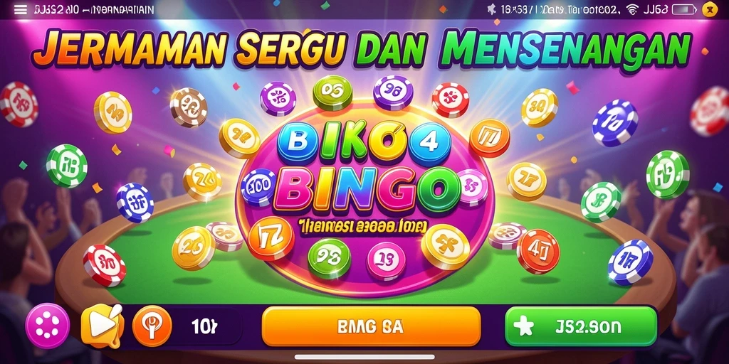 Tampilan gameplay menarik dalam permainan Bingo JJ62.