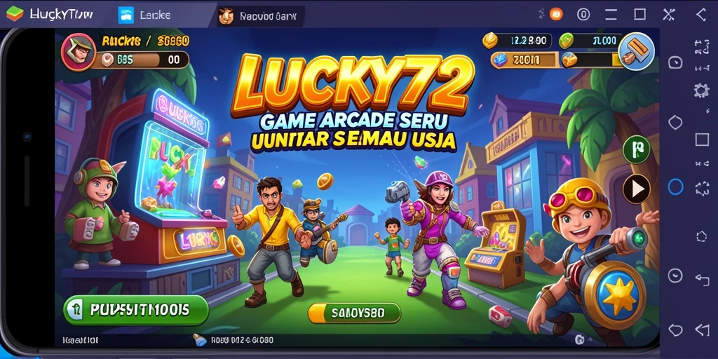 Tampilan gameplay LUCKY72 yang seru dan penuh aksi.