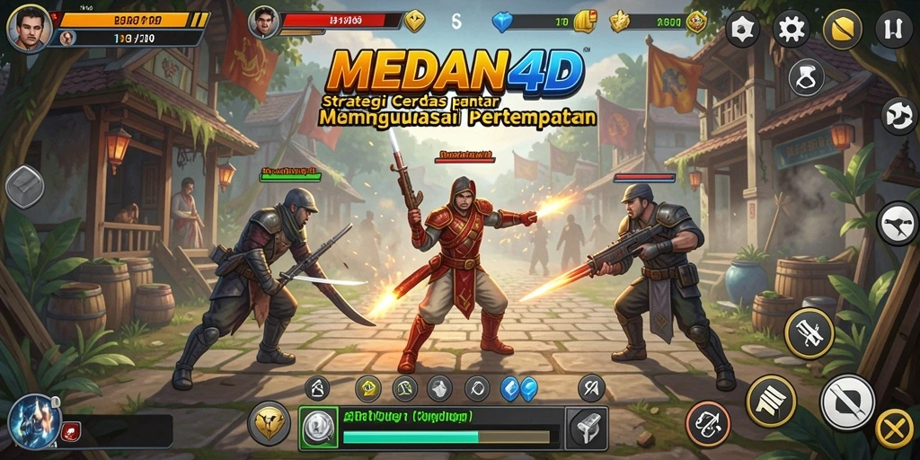 Tampilan gameplay menarik dari MEDAN4D yang menunjukkan taktik yang mendebarkan.