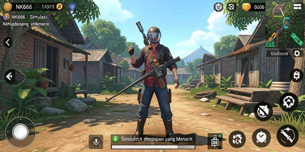 Tampilan gameplay NK666 menampilkan pengalaman simulasi yang mendalam.