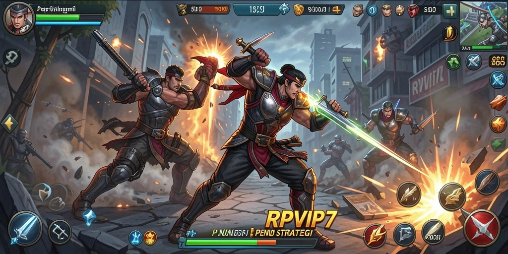 Tampilan gameplay RPVIP7 yang sangat mendebarkan.