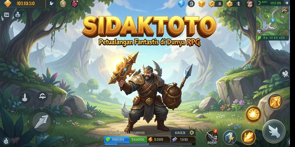 Tangkapan layar dari gameplay SIDAKTOTO yang menampilkan aksi pertempuran RPG.