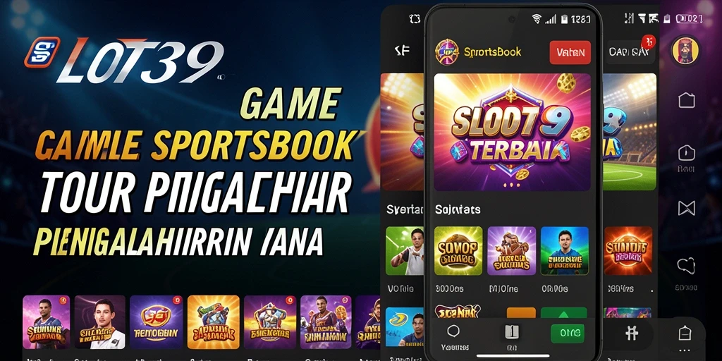 Tampilan utama SLOT39 dengan grafik menarik dari permainan Sportsbook.